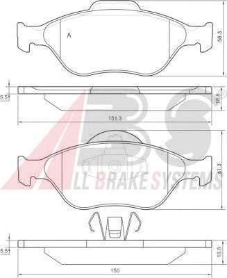  37195 A.B.S.  . . FORD/MAZDA FIESTA/FUSION . (- ABS) 