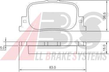  37330 A.B.S.  . . TOYOTA CAMRY (08/96-11/01) . (- ABS) 