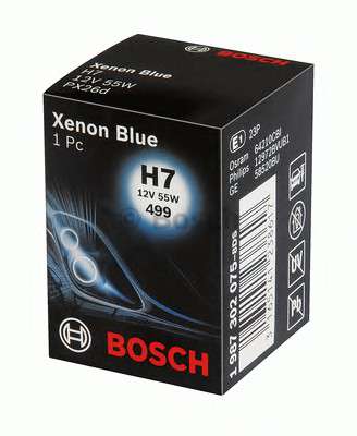  1 987 302 075 BOSCH   H7 12V 55W PX26d Xenon Blue (- Bosch) 
