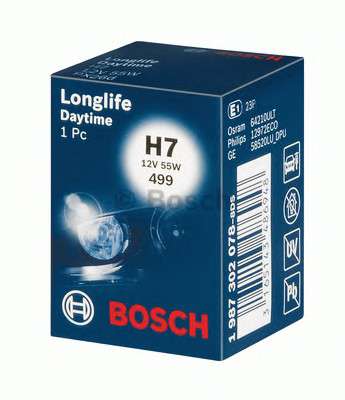 1 987 302 078 BOSCH   H7 12V 55W PX26d LONGLIFE DAYTIME (- Bosch) 