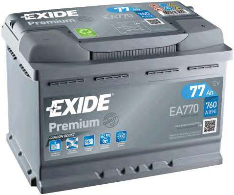  EA770 EXIDE  77Ah-12v Exide PREMIUM (278175190), R, EN760 