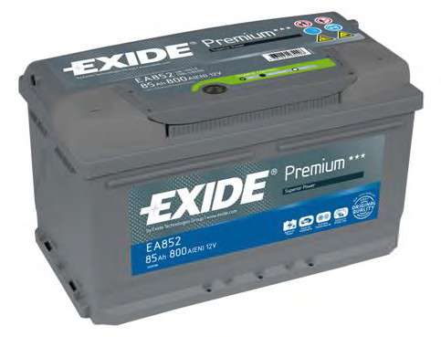  EA852 EXIDE  exide premium 12v 85ah 800a 