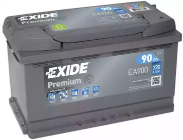  EA900 EXIDE  90Ah-12v Exide PREMIUM (315175190), R, EN720 