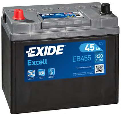  EB455 EXIDE  45Ah-12v Exide EXCELL (234127220), L, EN330  