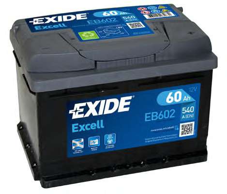  EB602 EXIDE  EXCELL 12V/60Ah/540A 