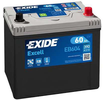  EB604 EXIDE  60Ah-12v Exide EXCELL (230172220), R, EN480  