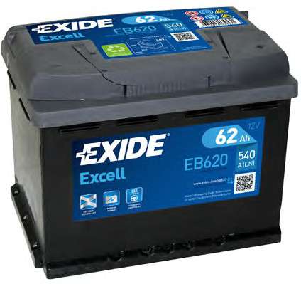  EB620 EXIDE  62Ah-12v Exide EXCELL (242175190), R, EN540 