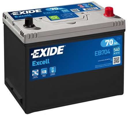  EB704 EXIDE  70Ah-12v Exide EXCELL (266172223), R, EN540  