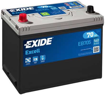  EB705 EXIDE  70Ah-12v Exide EXCELL (266172223), L, EN540  