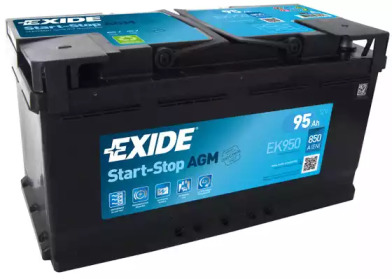  EK950 EXIDE  exide start-stop agm 12v 95ah 850a 