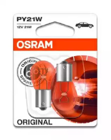  7507-02B OSRAM  .  Y21W 12V 21W U15s (2 ) blister (- OSRAM) 