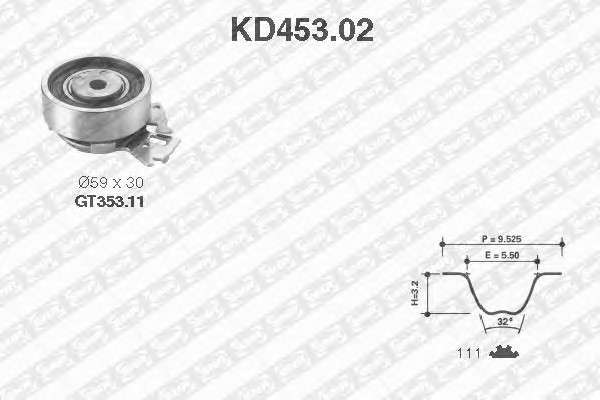  KD453.02 SNR -  Opel Astra,Vectra 1.4 8V, 1.6 8V 91-, Daewoo 