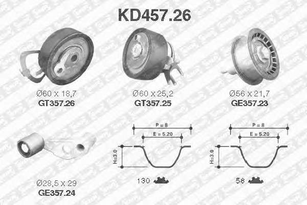  KD457.26 SNR -  VAG Lupo 1.4 16v Inca 1.4 16v Fabia 1.4 16v Lupo 1.4 FSI Ibiza IV 1.4 16v Leon (1P) 1.4 16v A2 1.4 