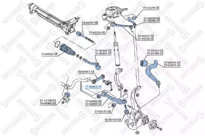  77-00853-SX STELLOX / /  . Audi A4, A4 Allroad, A5, A6, A6 Allroad, A7, Q5 1.4-4.2 06.07- 