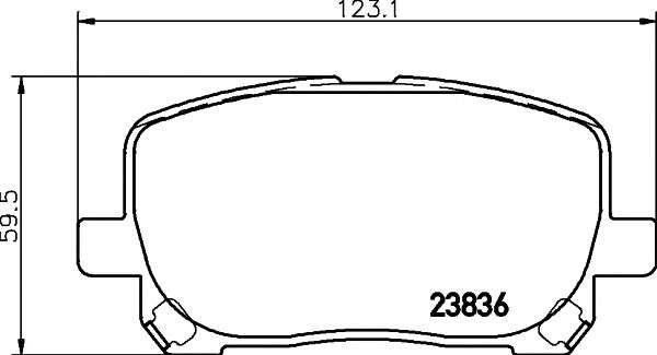  2383601 TEXTAR   TOYOTA Avensis/Corolla/Matrix \F \01-14 